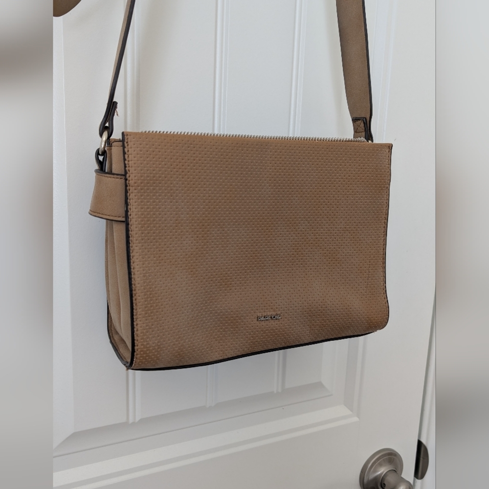 Tan Vegan Leather Crossbody